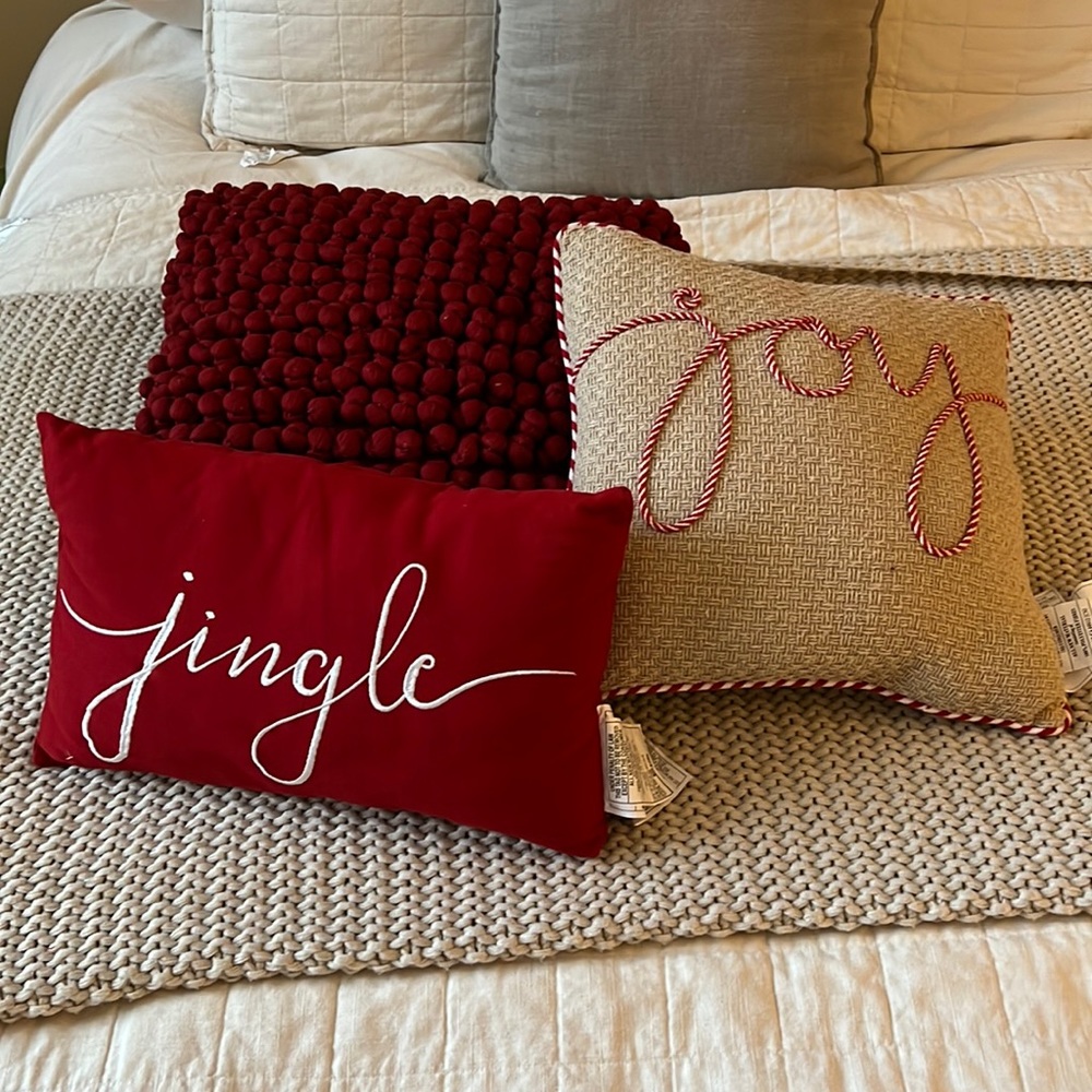 Set of Three (3) Christmas Pillows!